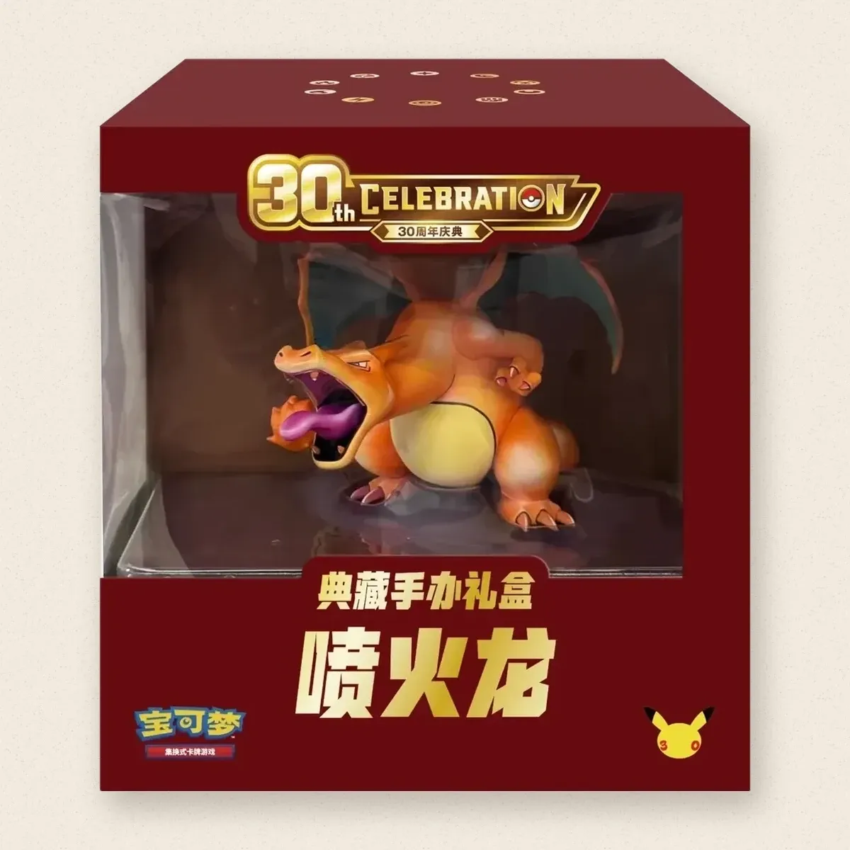 Caja Figura Charizard 30th Celebration