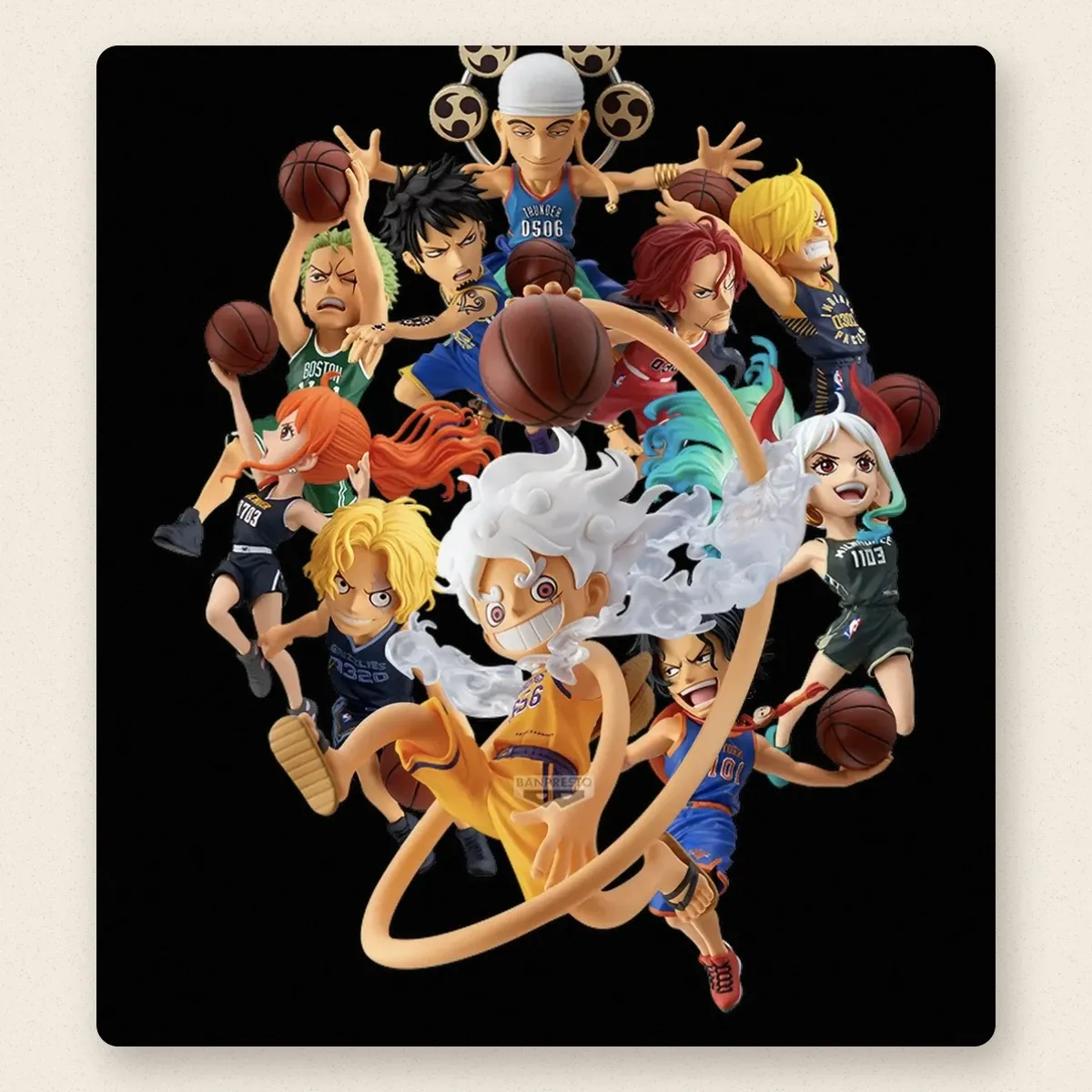 Figura One Piece × NBA World Collectable Figure (Banpresto)