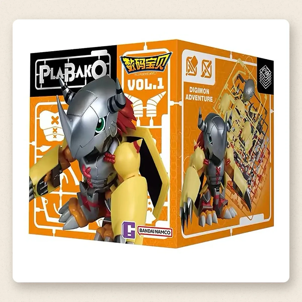 Model kit sorpresa PlaBako Digimon Adventure Vol.1